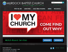Tablet Screenshot of murdockbaptistchurch.com